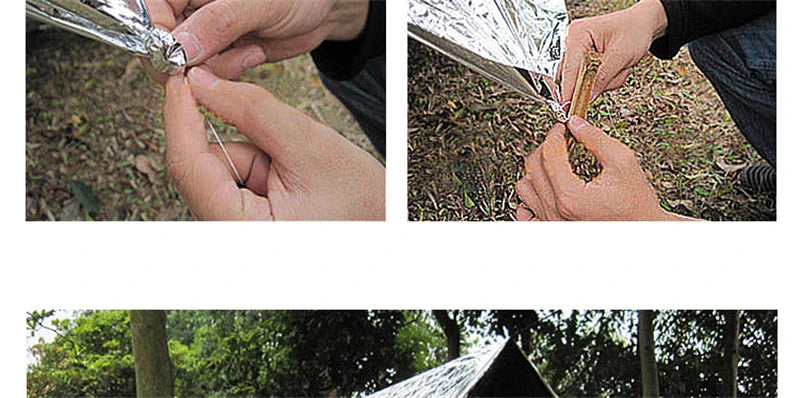 Hypothermia Rescue First Aid Camp Keep Foil Mylar Lifesave Warm Heat Bushcraft Outdoor Thermal Dry Emergent Blanket Survival Kit