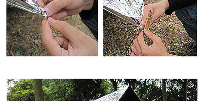 Hypothermia Rescue First Aid Camp Keep Foil Mylar Lifesave Warm Heat Bushcraft Outdoor Thermal Dry Emergent Blanket Survival Kit