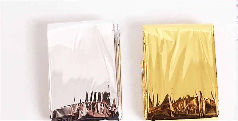 Hypothermia Rescue First Aid Camp Keep Foil Mylar Lifesave Warm Heat Bushcraft Outdoor Thermal Dry Emergent Blanket Survival Kit
