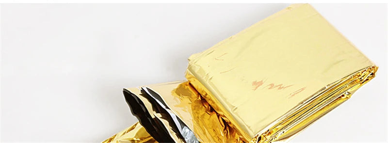 Hypothermia Rescue First Aid Camp Keep Foil Mylar Lifesave Warm Heat Bushcraft Outdoor Thermal Dry Emergent Blanket Survival Kit
