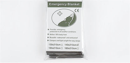 Hypothermia Rescue First Aid Camp Keep Foil Mylar Lifesave Warm Heat Bushcraft Outdoor Thermal Dry Emergent Blanket Survival Kit