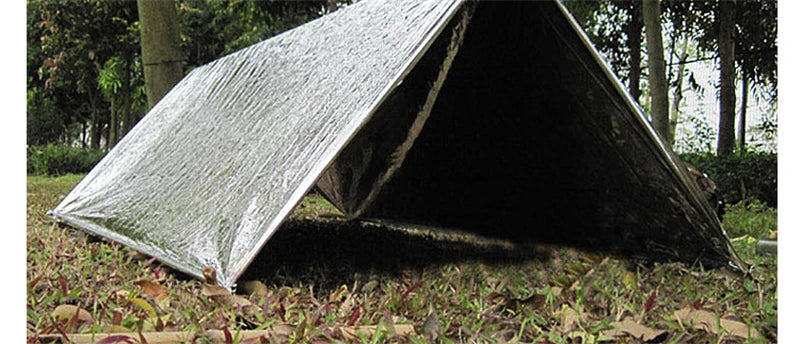 Hypothermia Rescue First Aid Camp Keep Foil Mylar Lifesave Warm Heat Bushcraft Outdoor Thermal Dry Emergent Blanket Survival Kit